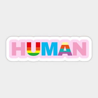 Human Flag Sticker